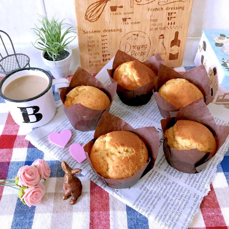 ブルーコーンコーンブレッドマフィンのレシピ