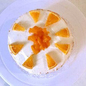 オレンジのケーキ
