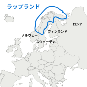 ラップランド地図