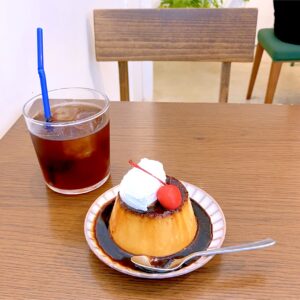 アイスコ＾ヒーとプリン