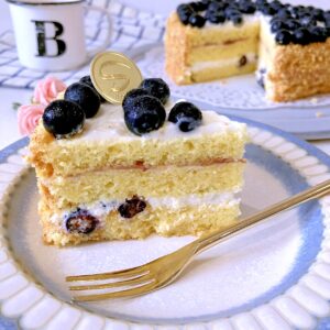 ブルーベリーデコレーションケーキ