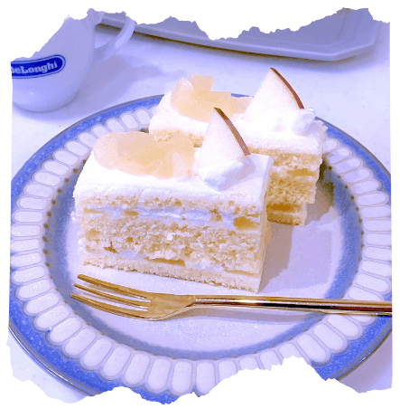 リンゴのショートケーキ