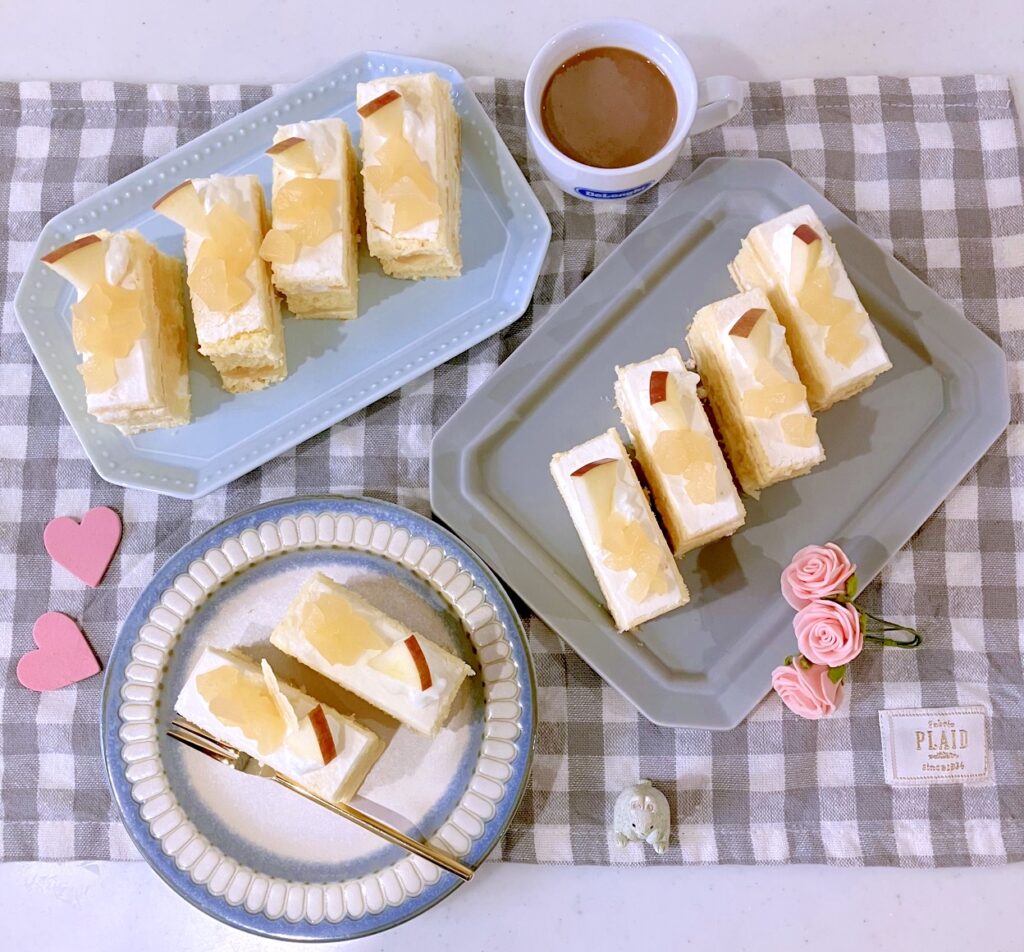 リンゴのショートケーキ