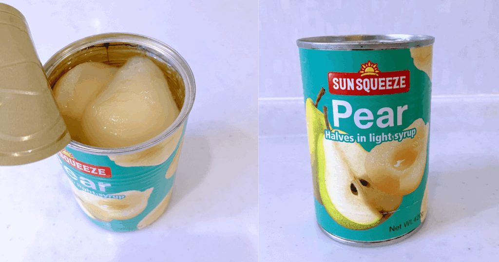 カルディ洋ナシ缶詰