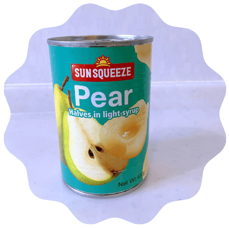 カルディ洋ナシ缶詰