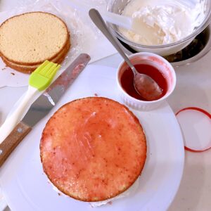 苺のショートケーキデコレーション