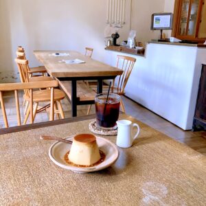 プリンとアイスコーヒー