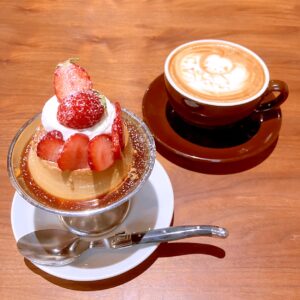 プリンとラテ