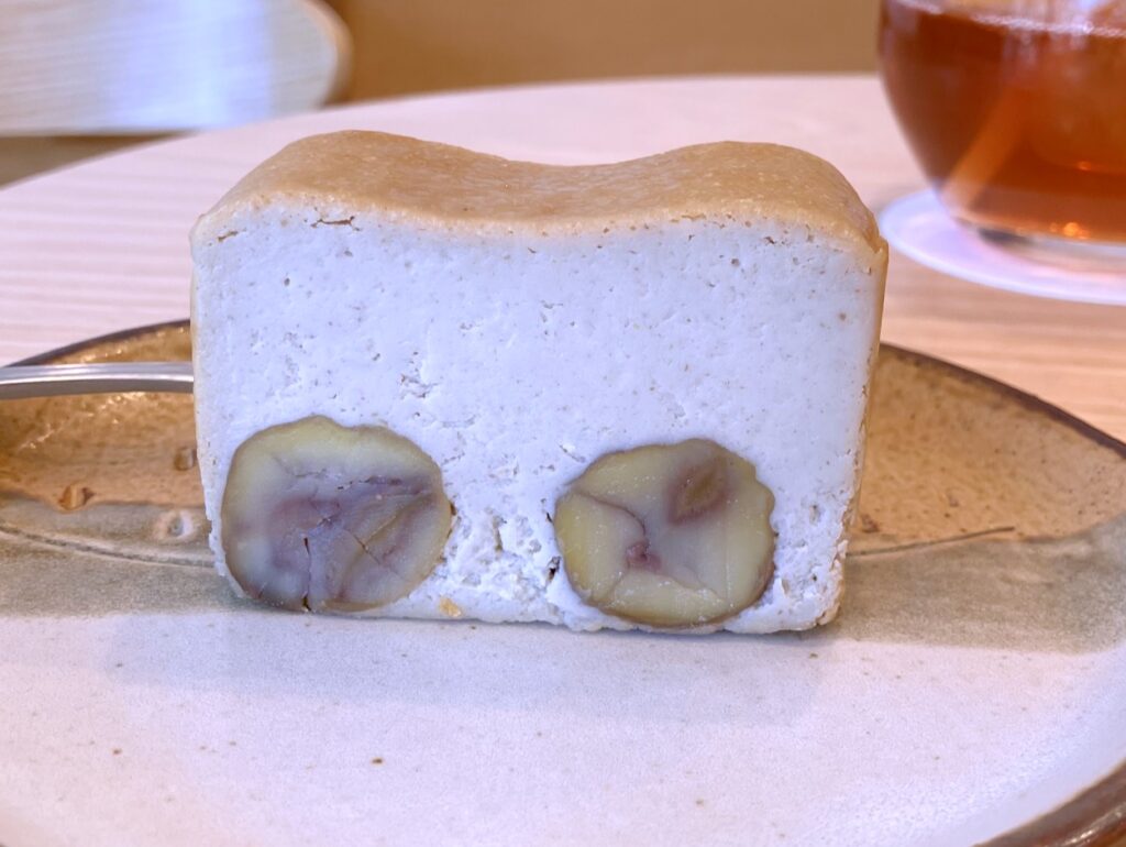 栗のチーズケーキ
